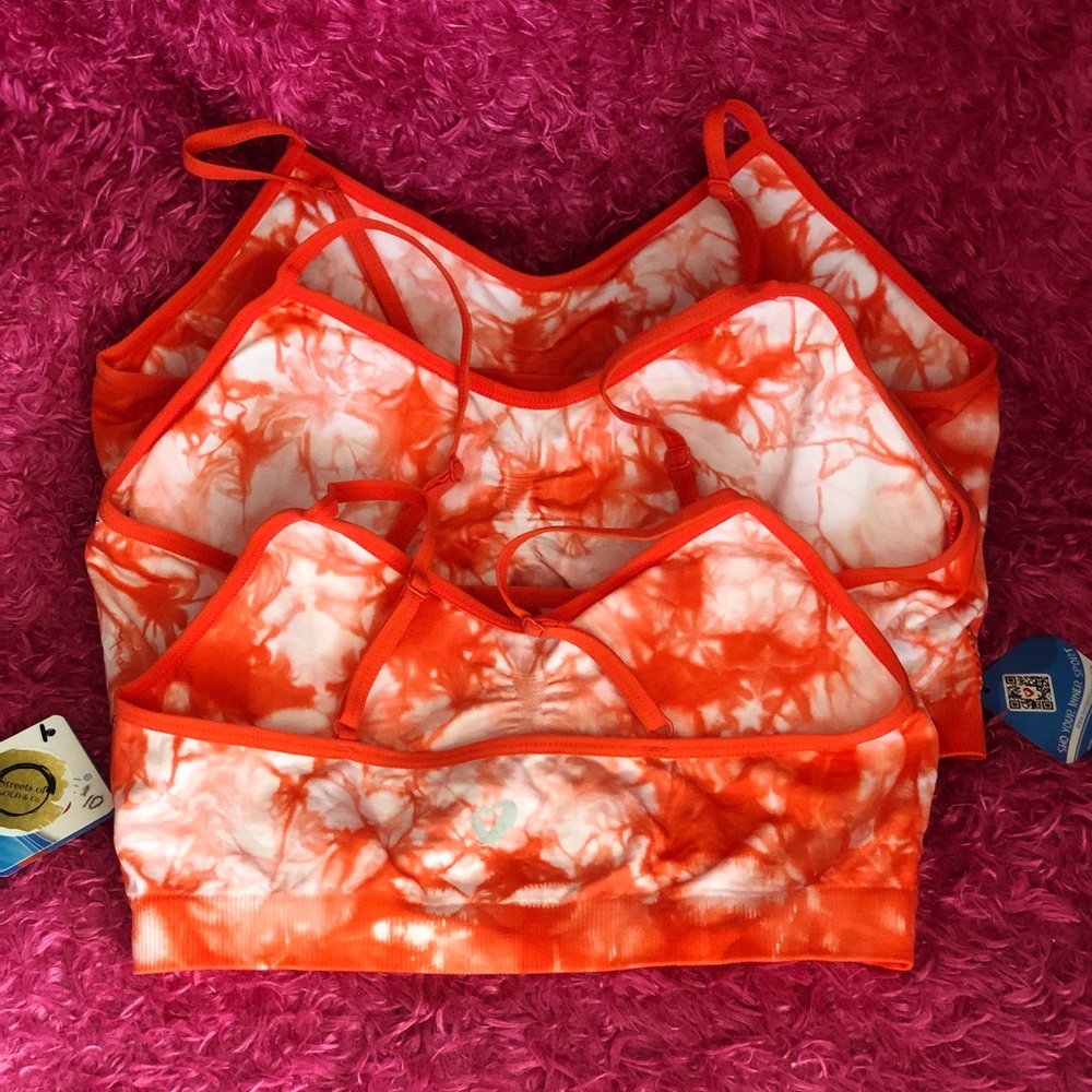 Tie dye padded sports bra NWT